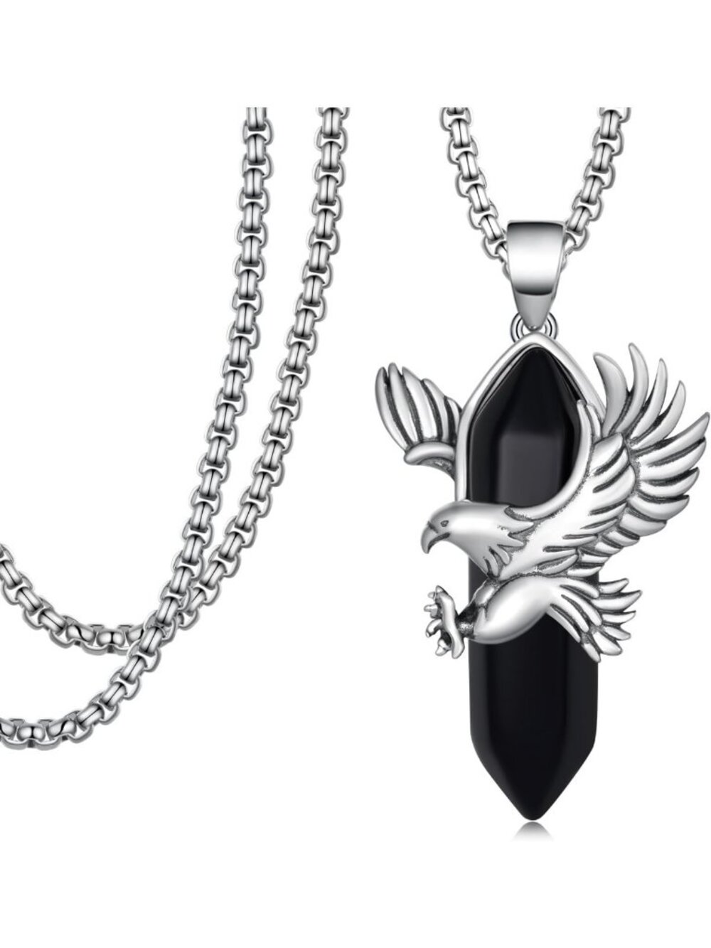 Sterling Silver Eagle Necklace for Men & Women | Unique Jewelry Gift Idea